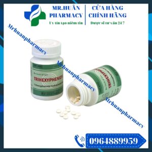 Run chân tay, Giải ngấm an thần kinh, Parkinson, Trihexyphenidyl 2mg,Trihexyphenidyl