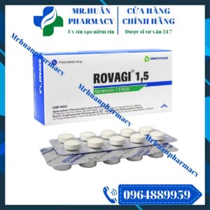 Rovagi 1.5 M.IU, Rovagi, Spiramycin, Spiramicin 1.5 M.IU, Nhiễm khuẩn da, Nhiễm khuẩn sinh dục