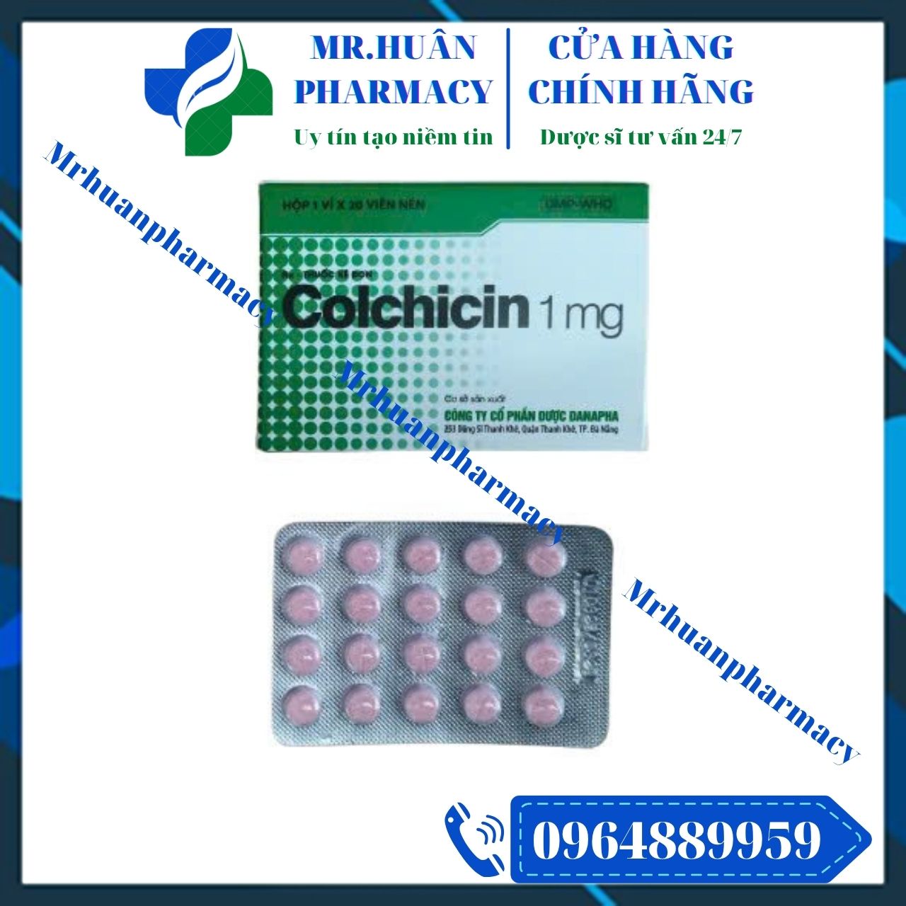 Colchicin 1mg Danapha, Colchicine, Viêm khớp do Gout, Cơn Gout cấp, Colchicine 1mg, Bệnh Gout Colchicin 1mg Danapha, Colchicine, Viêm khớp do Gout, Cơn Gout cấp, Colchicine 1mg, Bệnh Gout