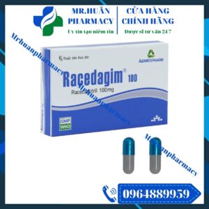 Racedagim 100, Racedagim, Racecadotril, Racecadotril 100mg, Tiêu chảy cấp, Tiêu chảy