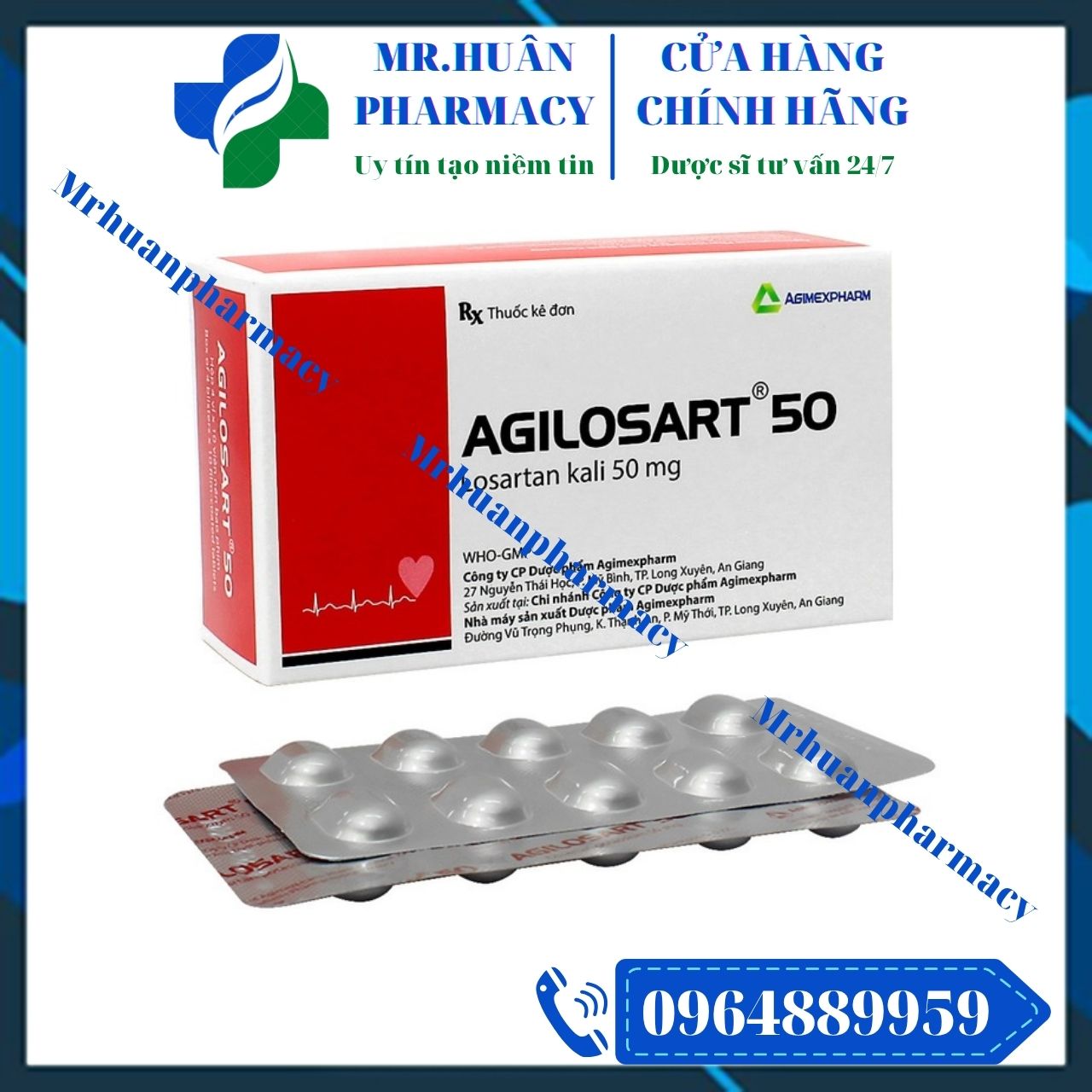 Agilosart 50, Agilosart, Losartan, Losartan 50mg, Tăng huyết áp, Huyết áp cao Agilosart 50, Agilosart, Losartan, Losartan 50mg, Tăng huyết áp, Huyết áp cao