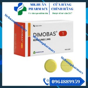 Dimobas 1, Dimobas, Repaglinid, Repaglinid 1mg, Đái tháo đường, Tiểu đường