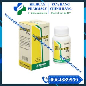 Amitriptylin 25mg Danapha, Amitriptylin 25mg, Amitriptyline, Trầm cảm, Đái dầm