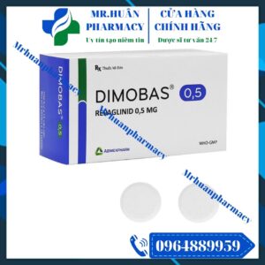 Dimobas 0.5, Dimobas, Repaglinid, Repaglinid 0.5mg, Đái tháo đường, Tiểu đường