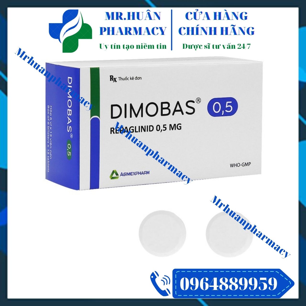 Dimobas 0.5, Dimobas, Repaglinid, Repaglinid 0.5mg, Đái tháo đường, Tiểu đường Dimobas 0.5, Dimobas, Repaglinid, Repaglinid 0.5mg, Đái tháo đường, Tiểu đường
