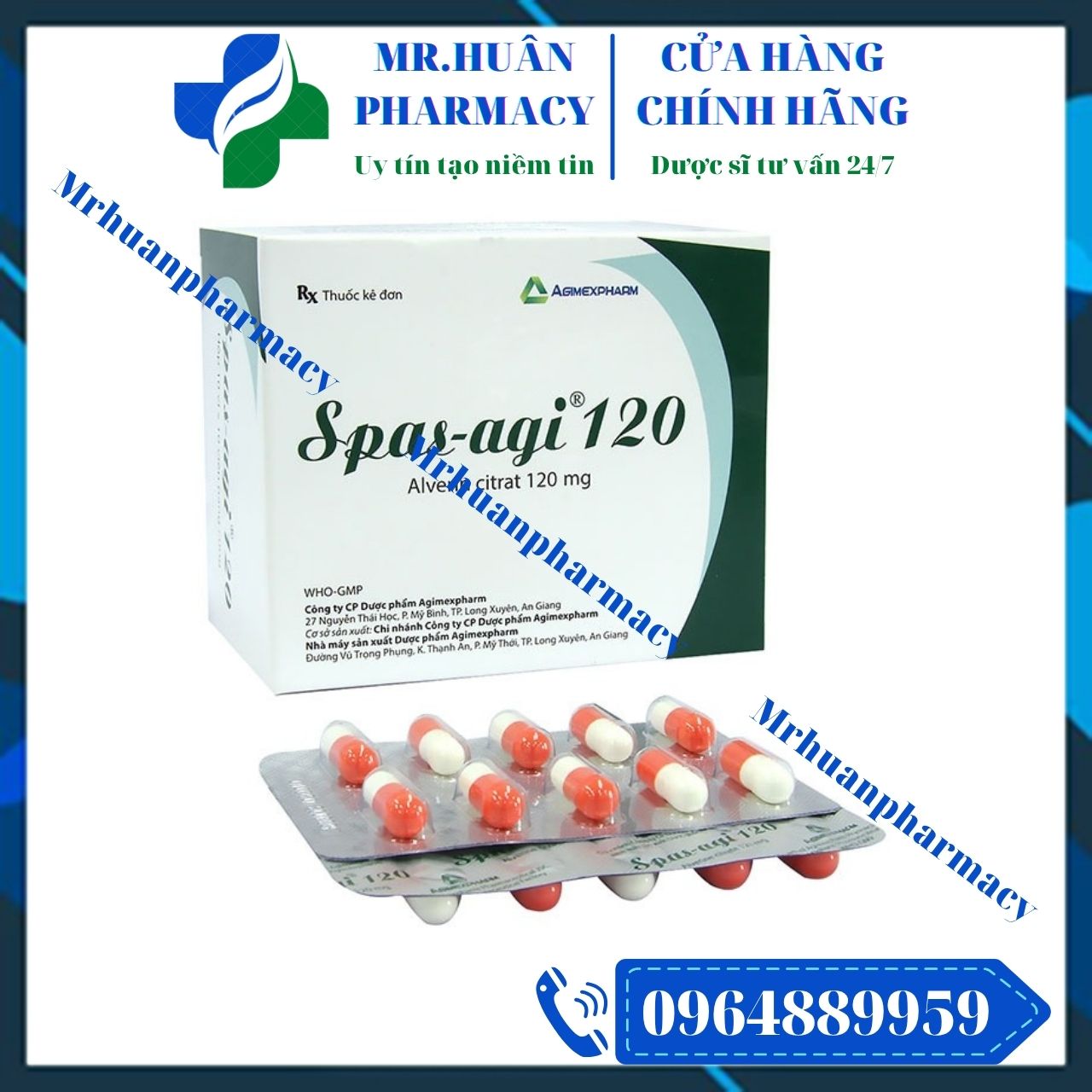 Spas-Agi 120, Spas-Agi, Alverine citrate, Alverin citrate 120mg, Đau bụng kinh, Đau do co thắt cơ trơn Spas-Agi 120, Spas-Agi, Alverine citrate, Alverin citrate 120mg, Đau bụng kinh, Đau do co thắt cơ trơn