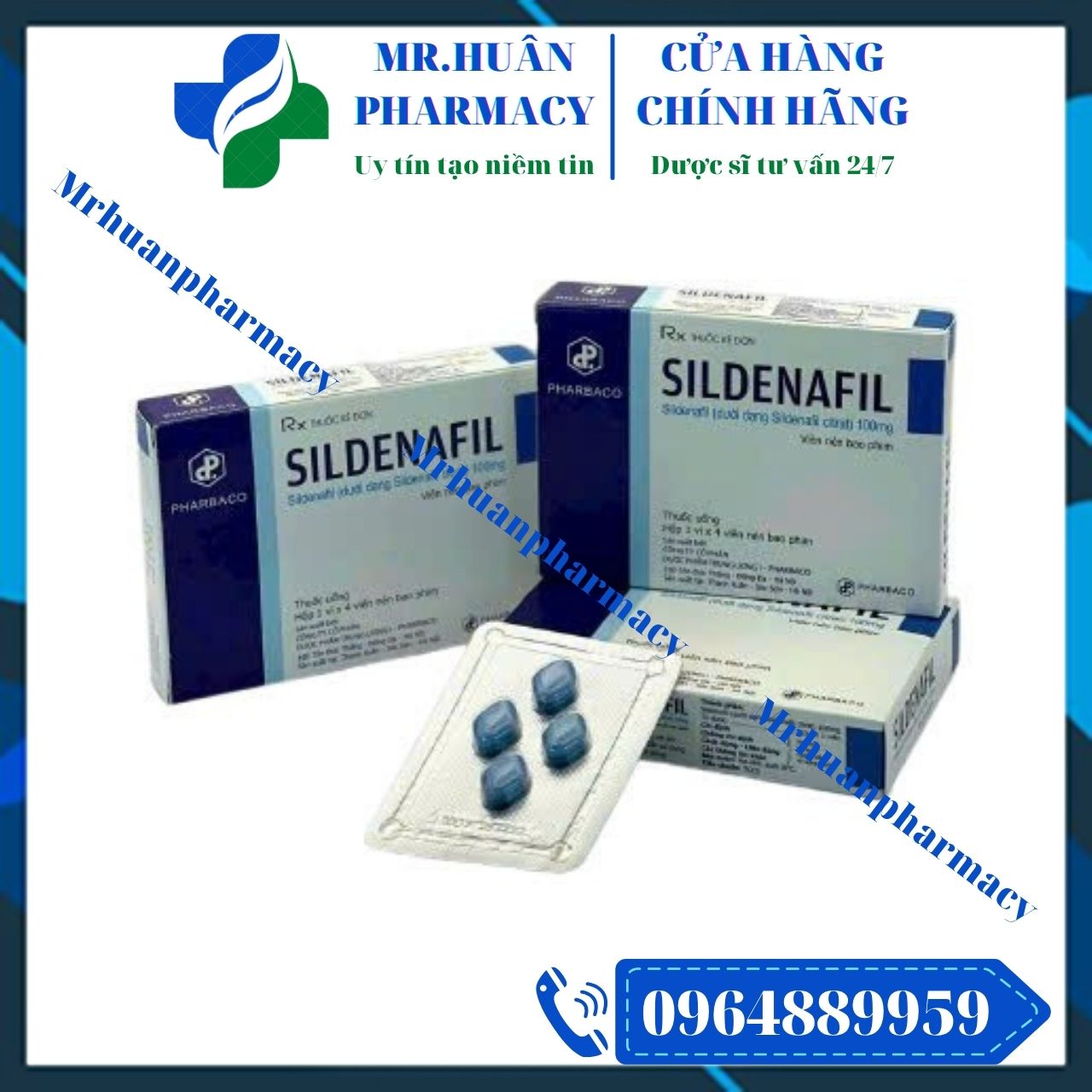 Sildenafil 100mg Pharbaco, Sildenafil 100mg, Sildenafil, Rối loạn cương dương, Yếu sinh lý Sildenafil 100mg Pharbaco, Sildenafil 100mg, Sildenafil, Rối loạn cương dương, Yếu sinh lý