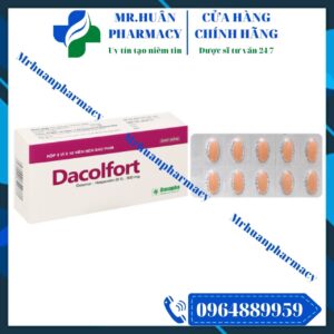 Dacolfort 500mg, Dacolfort, Daflon, Daflon 500mg, Trĩ, Suy giãn tĩnh mạch