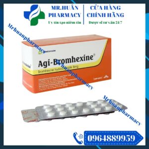 Agi-Bromhexine 8mg, Agi-Bromhexine, Bromhexine, Bromhexine 8mg, Viêm khí phế quản, Viêm phế quản mạn tính