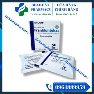 FranMontekas 4mg, FranMontekas, Montelukast, Montelukast 4mg, Viêm mũi dị ứng, Hen phế quản