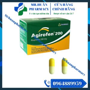 Agirofen 200, Agirofen, Ibuprofen, Ibuprofen 200mg, Đau bụng kinh, Đau răng