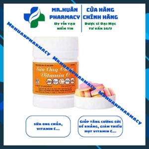 Viên ngậm Sữa Ong Chúa Vitamin C Mekophar, Viên ngậm Sữa Ong Chúa Vitamin C, Viên ngậm Sữa ong chúa, Viên ngậm Vitamin C, Tăng sức đề kháng