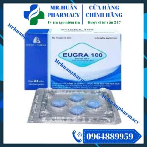 Eugra 100, Eugra, Sildenafil, Sildenafil 100mg, Yếu sinh lý, Rối loạn cương dương