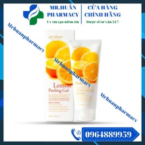 Gel tẩy tế bào chết hương chanh, Arrahan Lemon White Peeling Gel, Gel tẩy tế bào chết, Loại sạch bụi bẩn, Giúp sáng da, Loại bỏ chất độc hại
