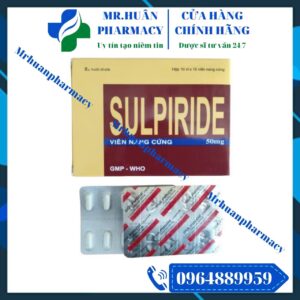 Sulpiride 50mg Vidipha, Sulpiride 50mg, Sulpiride, Rối loạn lo âu, Tâm thần phân liệt