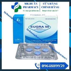 Eugra 50, Eugra, Sildenafil, Sildenafil 50mg, Yếu sinh lý, Rối loạn cương dương