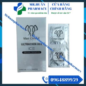 Bao cao su Viet Chic-K Ultrathin 001, Bao cao su siêu mỏng, Bao cao su 0.01mm, Bao cao su 001, Bao cao su, Viet Chic-K