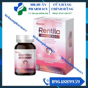 Rentila Inpure 600, Nám sạm da, Nhăn da, Khô da, Làm trắng da, Làm sáng da