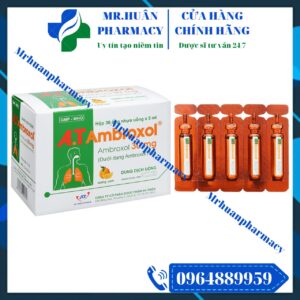 A.T Ambroxol 6mg/ml, Ambroxol, Viêm phế quản mạn, Hen phế quản, Viêm phế quản dạng hen, A.T Ambroxol