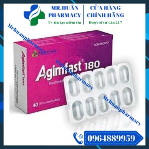 Agimfast 180, Agimfast, Fexofenadine, Fexofenadine 180mg, Viêm mũi dị ứng, Viêm xoang