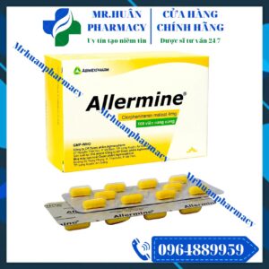 Allermine 4mg, Allermine, Clorpheniramin, Clorpheniramin 4mg, Sổ múi, Mẩn ngứa
