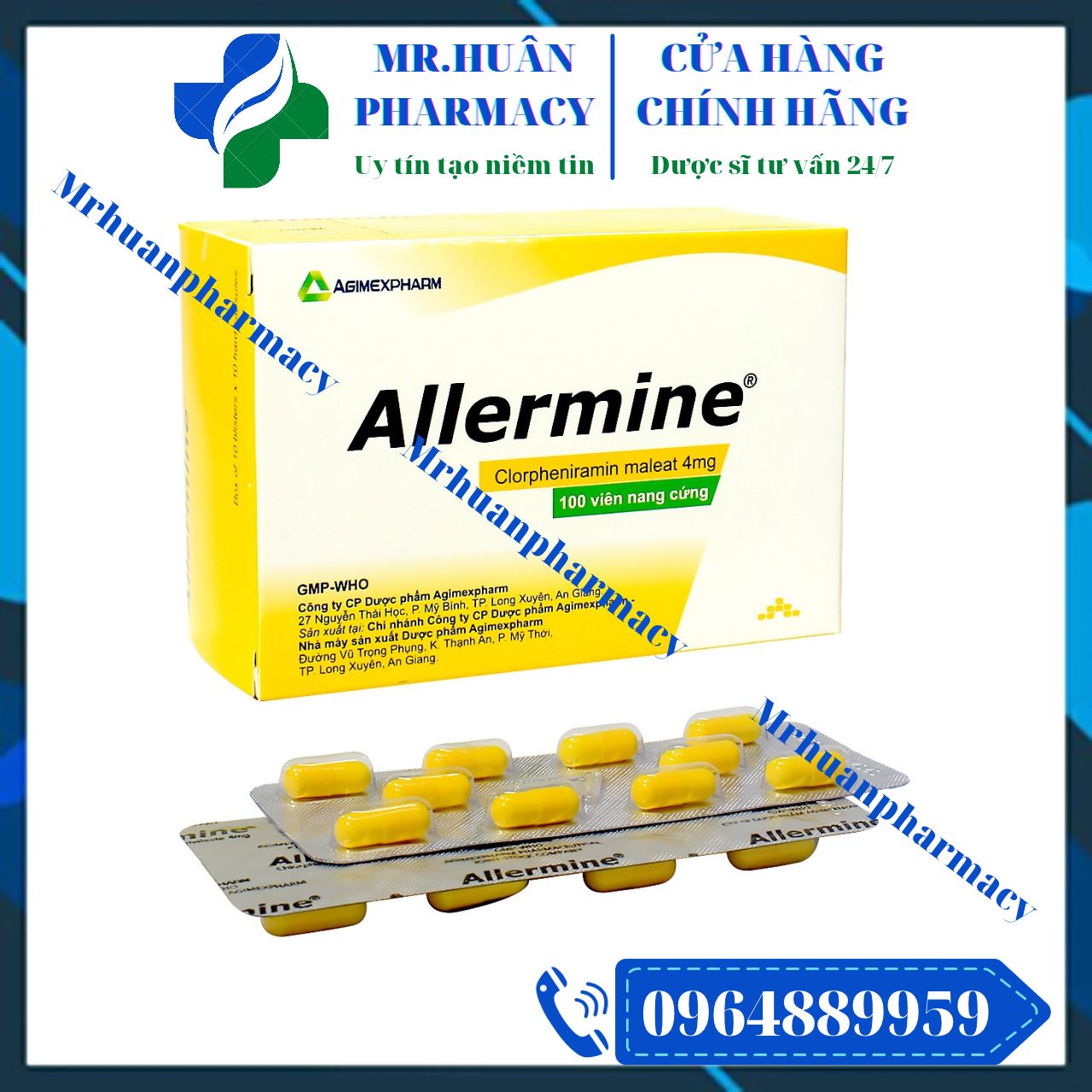 Allermine 4mg, Allermine, Clorpheniramin, Clorpheniramin 4mg, Sổ múi, Mẩn ngứa Allermine 4mg, Allermine, Clorpheniramin, Clorpheniramin 4mg, Sổ múi, Mẩn ngứa